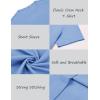 imageCOOFANDY Mens Crew Neck T Shirt Short Sleeve Casual Summer Basic Tee Muscle Slim Fit Workout TShirtLight Blue