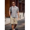 imageCOOFANDY Mens Crew Neck T Shirt Short Sleeve Casual Summer Basic Tee Muscle Slim Fit Workout TShirtLight Gray