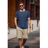 imageCOOFANDY Mens Crew Neck T Shirt Short Sleeve Casual Summer Basic Tee Muscle Slim Fit Workout TShirtNavy Blue