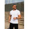 imageCOOFANDY Mens Crew Neck T Shirt Short Sleeve Casual Summer Basic Tee Muscle Slim Fit Workout TShirtWhite