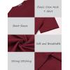 imageCOOFANDY Mens Crew Neck T Shirt Short Sleeve Casual Summer Basic Tee Muscle Slim Fit Workout TShirtWine Red