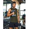 imageCOOFANDY Mens Workout Gym Tank Tops Dry Fit Pack Sleeveless Muscle Shirts Breathable Running TankBlackArmy Green