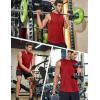 imageCOOFANDY Mens Workout Gym Tank Tops Dry Fit Pack Sleeveless Muscle Shirts Breathable Running TankBlackRed