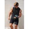imageCOOFANDY Mens Workout Hooded Tank Tops Sleeveless Muscle Cut Off Shirts Athletic Gym Hoodies for Training FitnessBlack