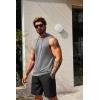 imageCOOFANDY Mens Workout Hooded Tank Tops Sleeveless Muscle Cut Off Shirts Athletic Gym Hoodies for Training FitnessLight Grey