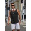 imageCOOFANDY Mens Workout Tank Tops 2 Pack Gym Muscle Sleeveless Shirt Casual Stringer Athletic Tee Shirts SummerBlack