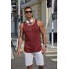 imageCOOFANDY Mens Workout Tank Tops 2 Pack Gym Muscle Sleeveless Shirt Casual Stringer Athletic Tee Shirts SummerBlack Wine Red