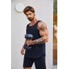 imageCOOFANDY Mens Workout Tank Tops 2 Pack Gym Muscle Sleeveless Shirt Casual Stringer Athletic Tee Shirts SummerBlacknavy