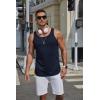 imageCOOFANDY Mens Workout Tank Tops 2 Pack Gym Muscle Sleeveless Shirt Casual Stringer Athletic Tee Shirts SummerBlacknavy