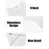 imageCOOFANDY Mens Workout Tank Tops 2 Pack Gym Muscle Sleeveless Shirt Casual Stringer Athletic Tee Shirts SummerWhite
