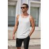 imageCOOFANDY Mens Workout Tank Tops 2 Pack Gym Muscle Sleeveless Shirt Casual Stringer Athletic Tee Shirts SummerWhite
