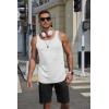 imageCOOFANDY Mens Workout Tank Tops 2 Pack Gym Muscle Sleeveless Shirt Casual Stringer Athletic Tee Shirts SummerWhite