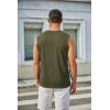 imageCOOFANDY Mens Workout Tank Tops Cotton 3 Pack Soft Muscle Shirt Sleeveless Classic T Shirts Gym Athletic TankBlackLight GreyArmy Green