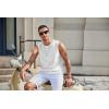 imageCOOFANDY Mens Workout Tank Tops Cotton 3 Pack Soft Muscle Shirt Sleeveless Classic T Shirts Gym Athletic TankBlackWhite