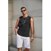 imageCOOFANDY Mens Workout Tank Tops Cotton 3 Pack Soft Muscle Shirt Sleeveless Classic T Shirts Gym Athletic TankBlackWhiteArmy Green