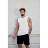 imageCOOFANDY Mens Workout Tank Tops Cotton 3 Pack Soft Muscle Shirt Sleeveless Classic T Shirts Gym Athletic TankBlackWhiteLight Grey