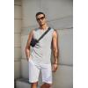 imageCOOFANDY Mens Workout Tank Tops Cotton 3 Pack Soft Muscle Shirt Sleeveless Classic T Shirts Gym Athletic TankBlackWhiteLight Grey