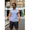 imageCOOFANDY Mens Workout Tank Tops Cotton 3 Pack Soft Muscle Shirt Sleeveless Classic T Shirts Gym Athletic TankWhiteLight Blue
