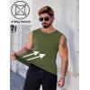 imageCOOFANDY Mens Workout Tank Tops Pack Dry Fit Sleeveless Muscle Gym Shirts Stretch Bodybuilding TeeArmy Green