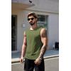imageCOOFANDY Mens Workout Tank Tops Pack Dry Fit Sleeveless Muscle Gym Shirts Stretch Bodybuilding TeeArmy Green