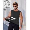 imageCOOFANDY Mens Workout Tank Tops Pack Dry Fit Sleeveless Muscle Gym Shirts Stretch Bodybuilding TeeBlack