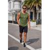 imageCOOFANDY Mens Workout Tank Tops Pack Dry Fit Sleeveless Muscle Gym Shirts Stretch Bodybuilding TeeBlackarmy Green