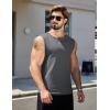 imageCOOFANDY Mens Workout Tank Tops Pack Dry Fit Sleeveless Muscle Gym Shirts Stretch Bodybuilding TeeBlackdark Grey