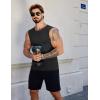 imageCOOFANDY Mens Workout Tank Tops Pack Dry Fit Sleeveless Muscle Gym Shirts Stretch Bodybuilding TeeBlackdark Grey