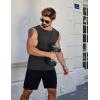 imageCOOFANDY Mens Workout Tank Tops Pack Dry Fit Sleeveless Muscle Gym Shirts Stretch Bodybuilding TeeBlackdark Grey