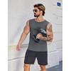 imageCOOFANDY Mens Workout Tank Tops Pack Dry Fit Sleeveless Muscle Gym Shirts Stretch Bodybuilding TeeBlackdark Grey