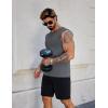 imageCOOFANDY Mens Workout Tank Tops Pack Dry Fit Sleeveless Muscle Gym Shirts Stretch Bodybuilding TeeBlackdark Grey