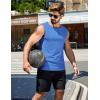 imageCOOFANDY Mens Workout Tank Tops Pack Dry Fit Sleeveless Muscle Gym Shirts Stretch Bodybuilding TeeBlue