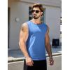 imageCOOFANDY Mens Workout Tank Tops Pack Dry Fit Sleeveless Muscle Gym Shirts Stretch Bodybuilding TeeBlue