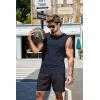 imageCOOFANDY Mens Workout Tank Tops Pack Dry Fit Sleeveless Muscle Gym Shirts Stretch Bodybuilding TeeNavy
