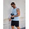 imageCOOFANDY Mens Workout Tank Tops Pack Dry Fit Sleeveless Muscle Gym Shirts Stretch Bodybuilding TeeNavylight Blue