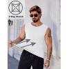 imageCOOFANDY Mens Workout Tank Tops Pack Dry Fit Sleeveless Muscle Gym Shirts Stretch Bodybuilding TeeWhite