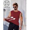 imageCOOFANDY Mens Workout Tank Tops Pack Dry Fit Sleeveless Muscle Gym Shirts Stretch Bodybuilding TeeWine Red