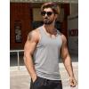 imageCOOFANDY Mens Workout Tank Tops Pack Dry Fit Sleeveless Running Shirts Gym Muscle Bodybuilding T ShirtsBlackArmy Green
