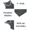 imageCOOFANDY Mens Workout Tank Tops Pack Dry Fit Sleeveless Running Shirts Gym Muscle Bodybuilding T ShirtsBlackDark GreyWine Red