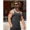 imageCOOFANDY Mens Workout Tank Tops Pack Dry Fit Sleeveless Running Shirts Gym Muscle Bodybuilding T ShirtsBlackDark GreyWine Red