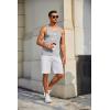 imageCOOFANDY Mens Workout Tank Tops Pack Dry Fit Sleeveless Running Shirts Gym Muscle Bodybuilding T ShirtsBlackGreyArmy Green