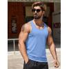 imageCOOFANDY Mens Workout Tank Tops Pack Dry Fit Sleeveless Running Shirts Gym Muscle Bodybuilding T ShirtsBlackGreyBlue