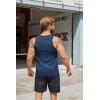 imageCOOFANDY Mens Workout Tank Tops Pack Dry Fit Sleeveless Running Shirts Gym Muscle Bodybuilding T ShirtsBlackNavy Blue