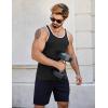 imageCOOFANDY Mens Workout Tank Tops Pack Dry Fit Sleeveless Running Shirts Gym Muscle Bodybuilding T ShirtsBlackNavy Blue