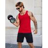 imageCOOFANDY Mens Workout Tank Tops Pack Dry Fit Sleeveless Running Shirts Gym Muscle Bodybuilding T ShirtsBlackRedRoyal Blue