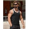 imageCOOFANDY Mens Workout Tank Tops Pack Dry Fit Sleeveless Running Shirts Gym Muscle Bodybuilding T ShirtsBlackWhite