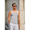 imageCOOFANDY Mens Workout Tank Tops Pack Dry Fit Sleeveless Running Shirts Gym Muscle Bodybuilding T ShirtsWhiteGreyBlack