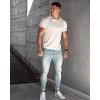 imageCOOFANDY Mens 3 Pack Workout T Shirts Short Sleeve Gym Bodybuilding Muscle Shirt Base Layer Fitness Tee TopsBlueWhiteDark Grey