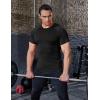 imageCOOFANDY Mens 3 Pack Workout T Shirts Short Sleeve Gym Bodybuilding Muscle Shirt Base Layer Fitness Tee TopsBrownDark GreyBlack