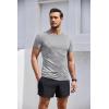 imageCOOFANDY Mens 3 Pack Workout T Shirts Short Sleeve Gym Bodybuilding Muscle Shirt Base Layer Fitness Tee TopsDark GreyDark Grey Dark Grey